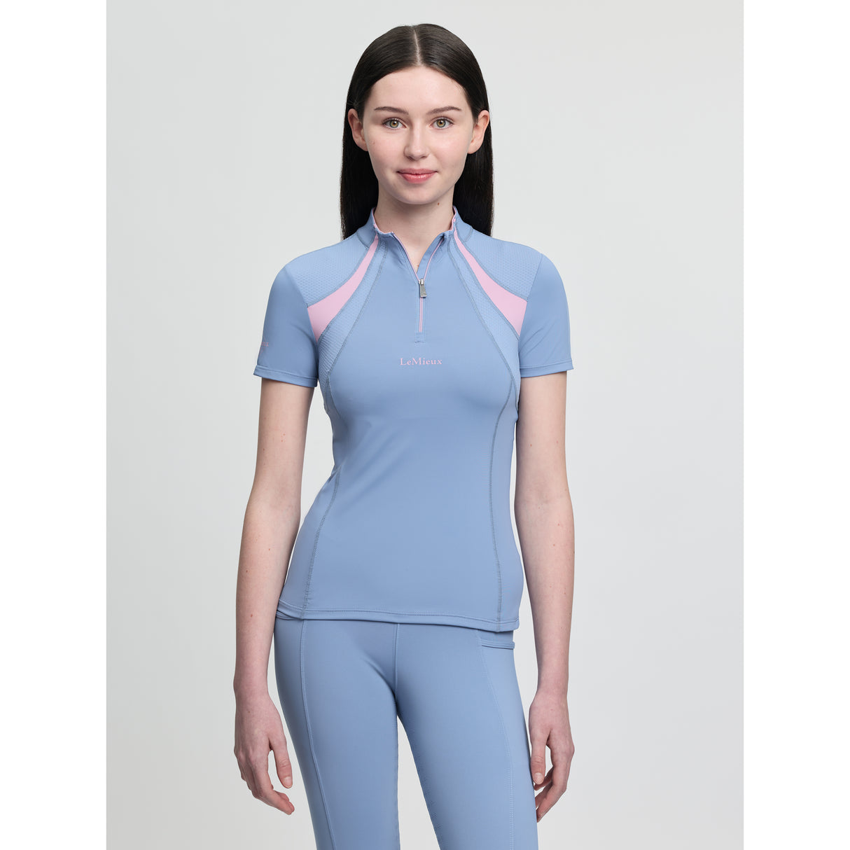 Le Mieux Young Rider Mia Mesh Base Layer Powder Blue