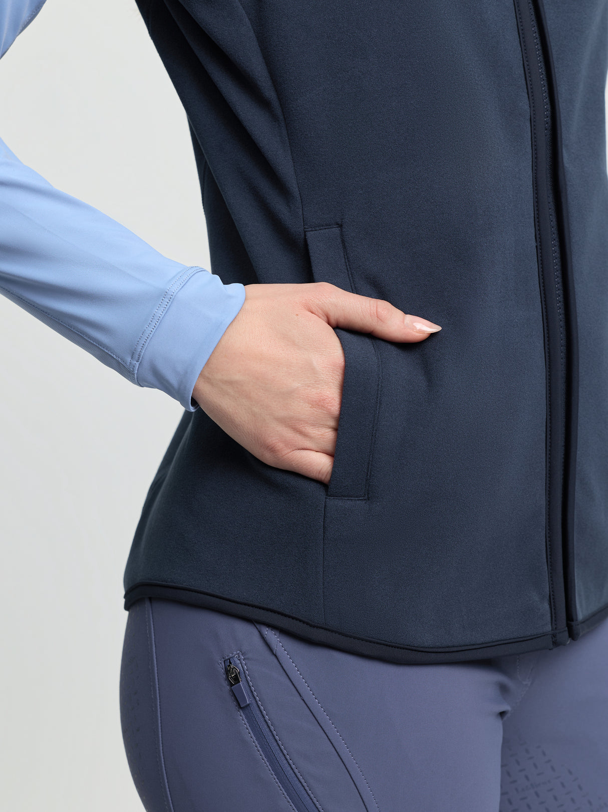 Le Mieux Roberta Fleece Gilet Navy
