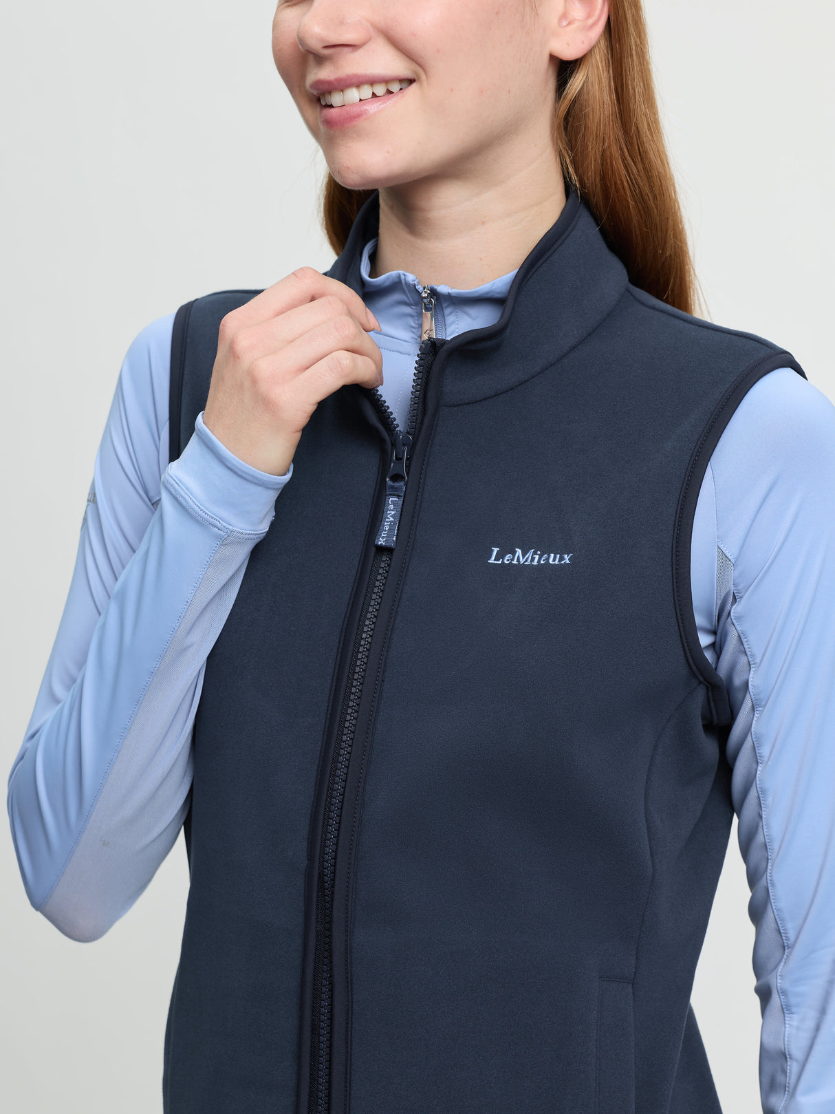 Le Mieux Roberta Fleece Gilet Navy