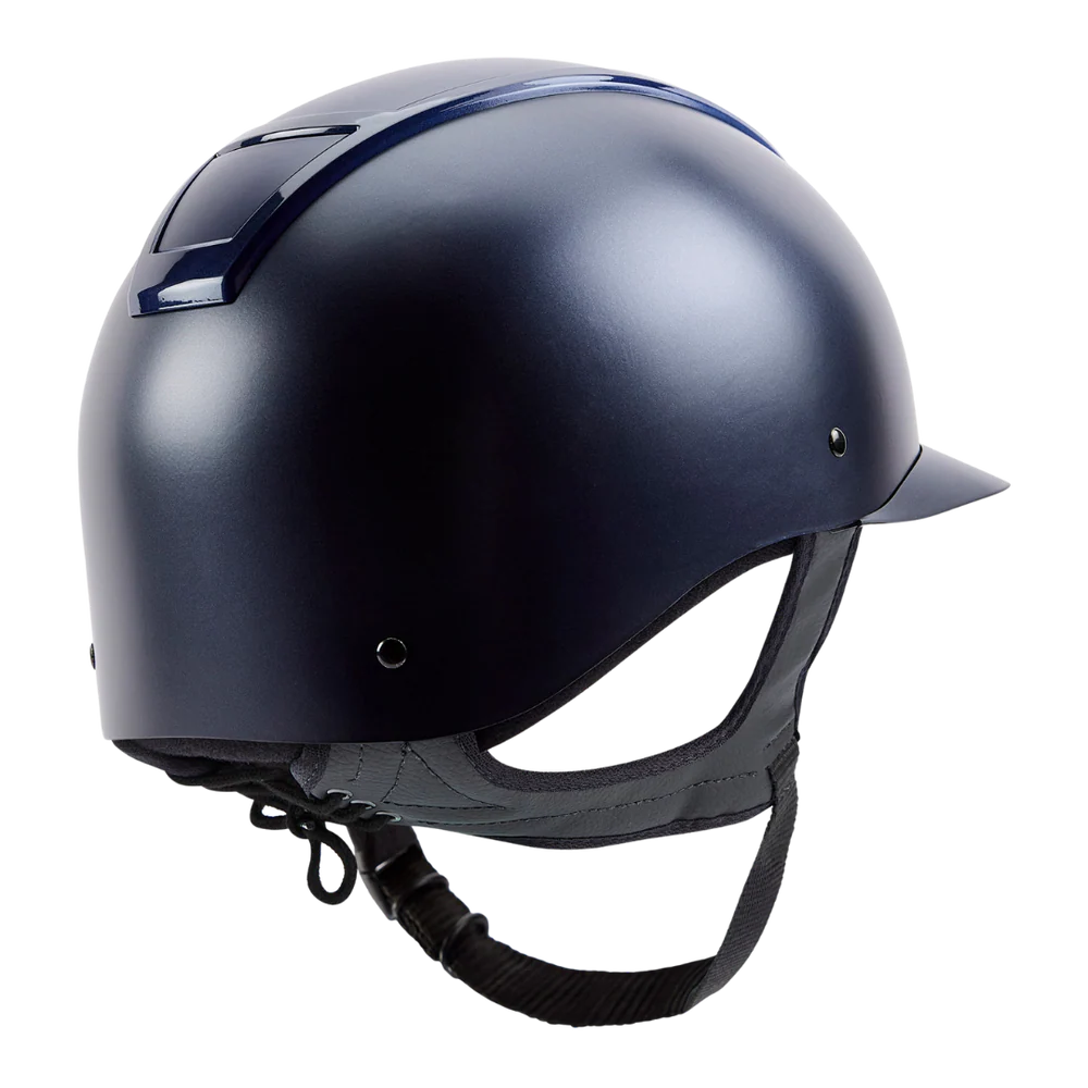 Champion Insight Peaked Helmet Oval Standard Peak Matt Navy / Gloss Navy