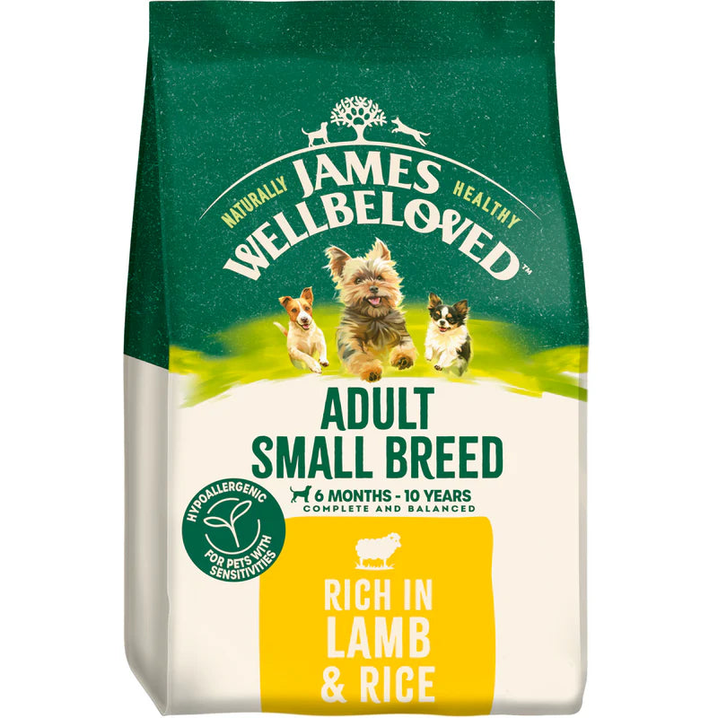 James Wellbeloved Dog - Adult Small Breed Lamb & Rice 7.5kg