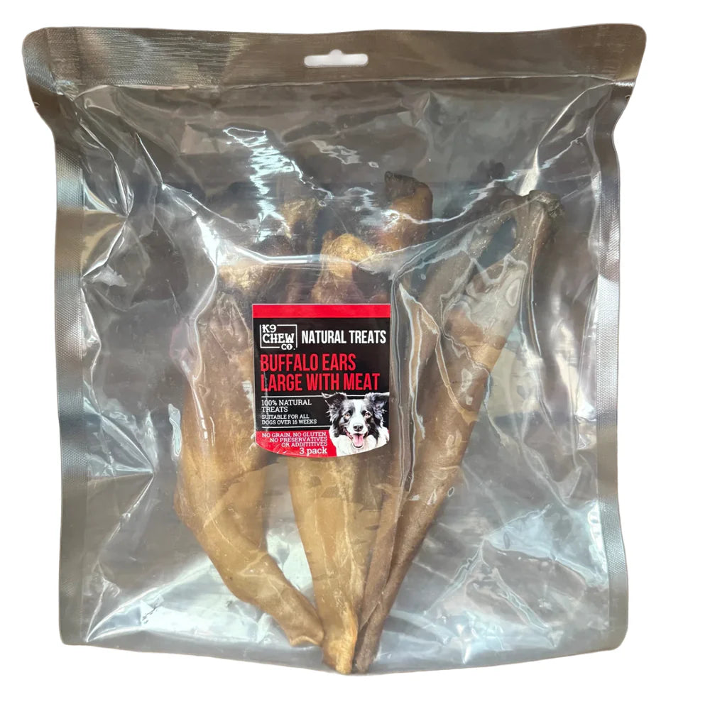 Buffalo Ears Large with Meat 3 Pack