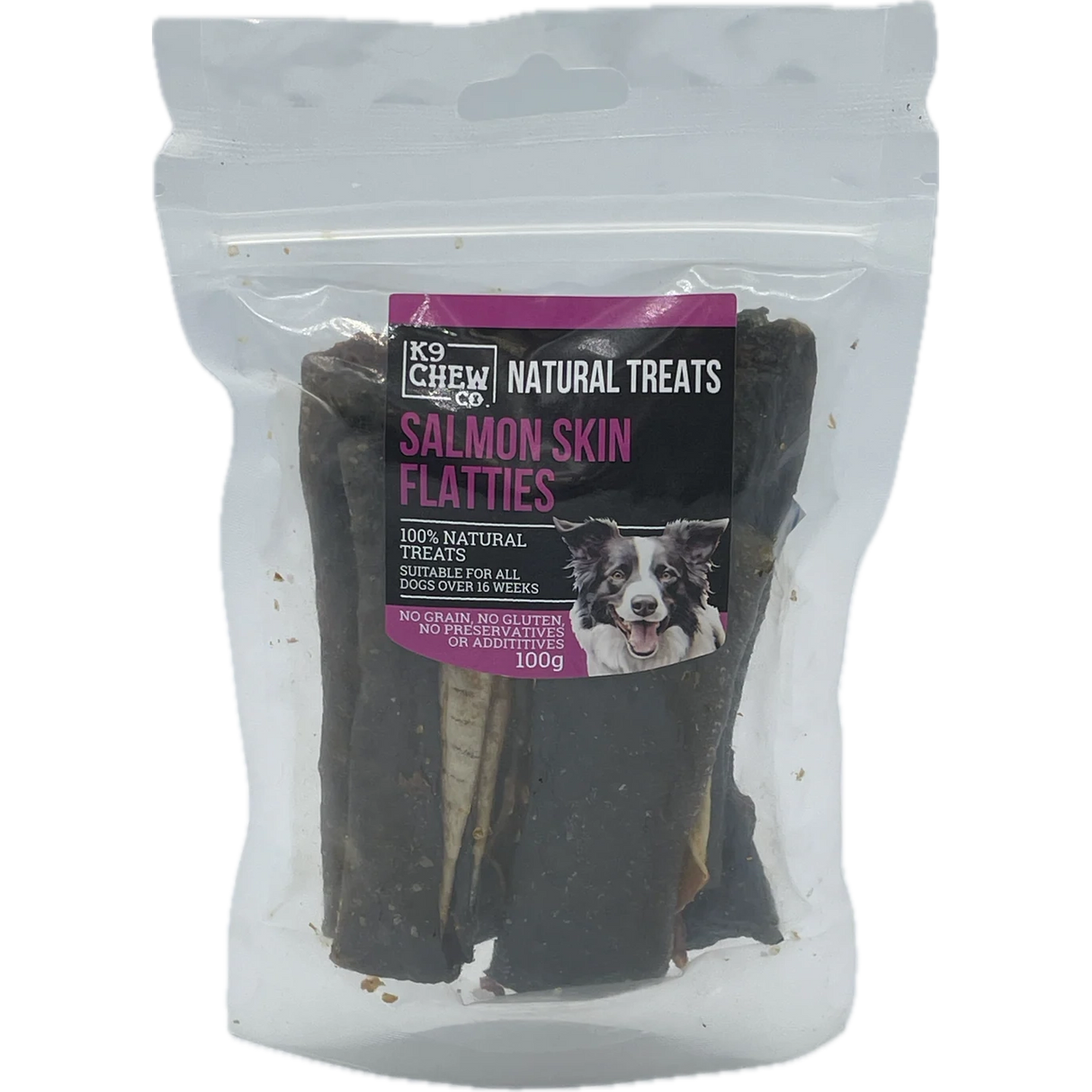 Salmon Skin Flatties 100g