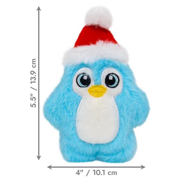 KONG Christmas Holiday Snuzzles Mini Santa Penguin XS
