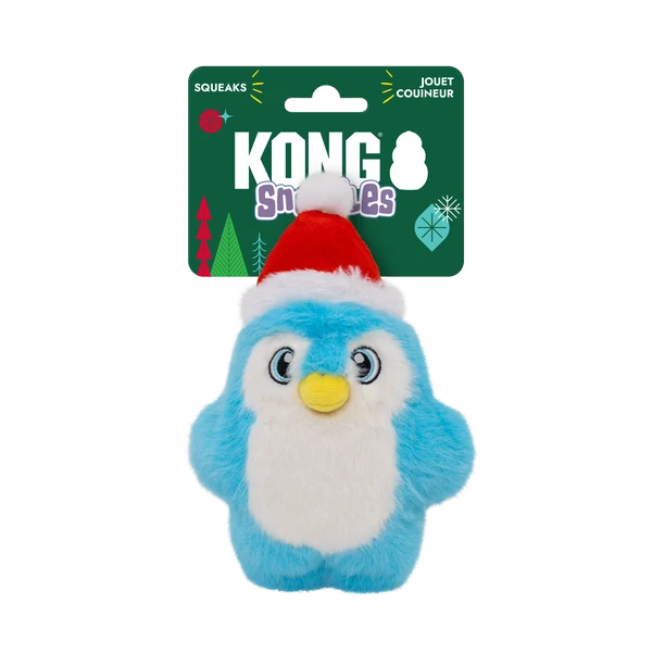 KONG Christmas Holiday Snuzzles Santa Penguin Small