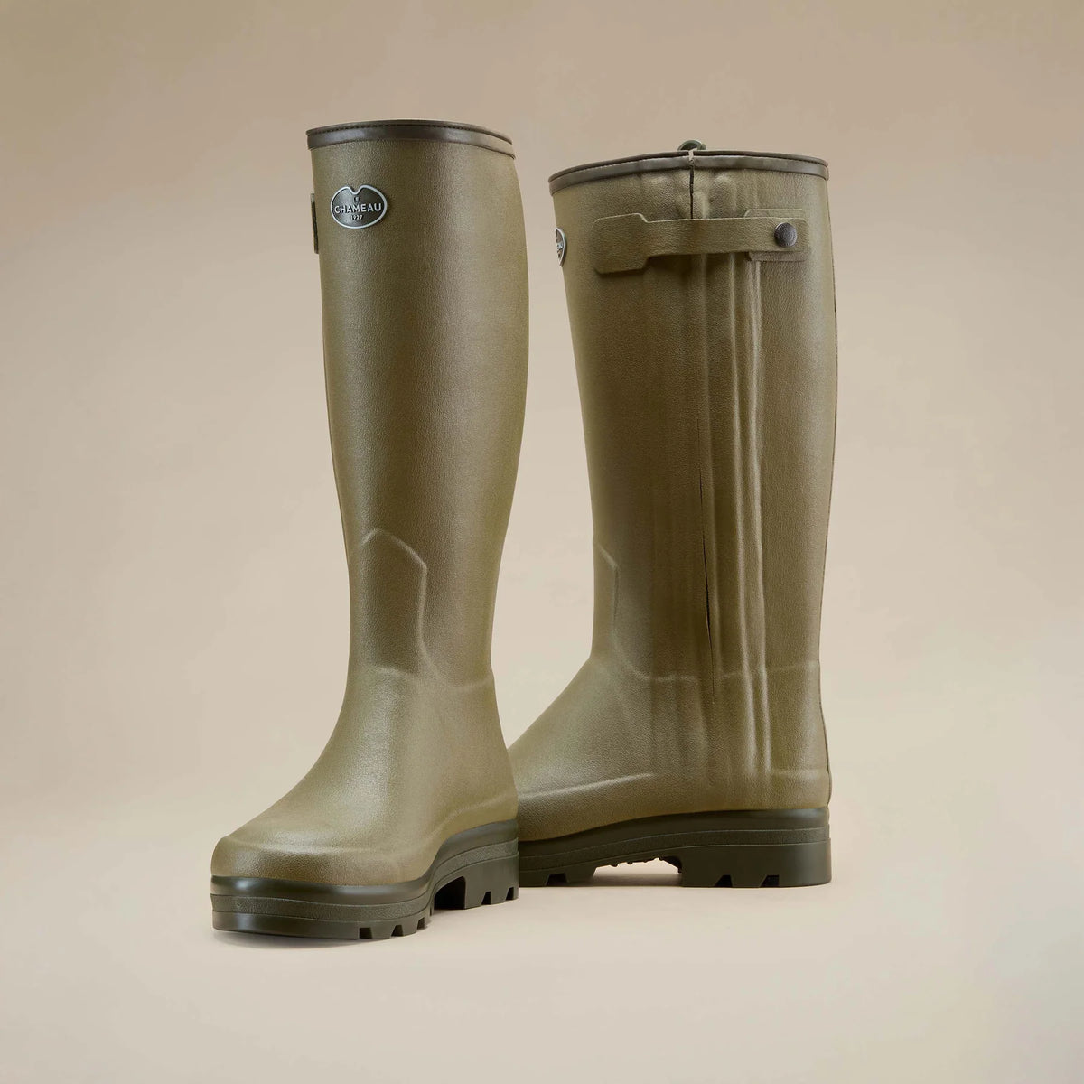 Le Chameau Mens Chasseur Neoprene Lined Vert Vierzon (Calf 41)