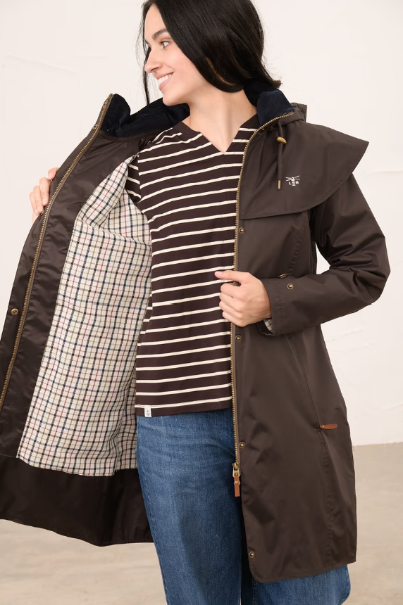 Lighthouse Outrider Womens Waterproof Coat Chocolate