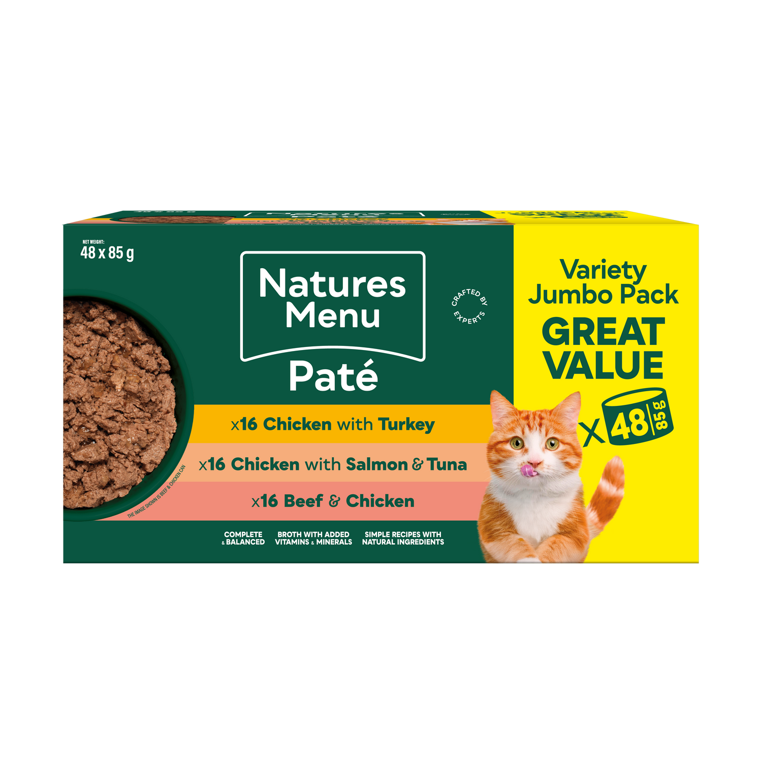 Natures Menu Cat - Adult Multipack Cans 48x85g