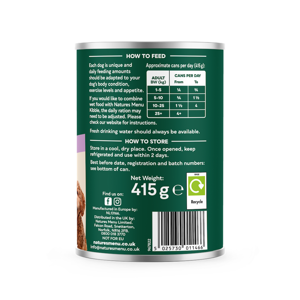 Natures Menu Dog - Turkey Stew Can 415g