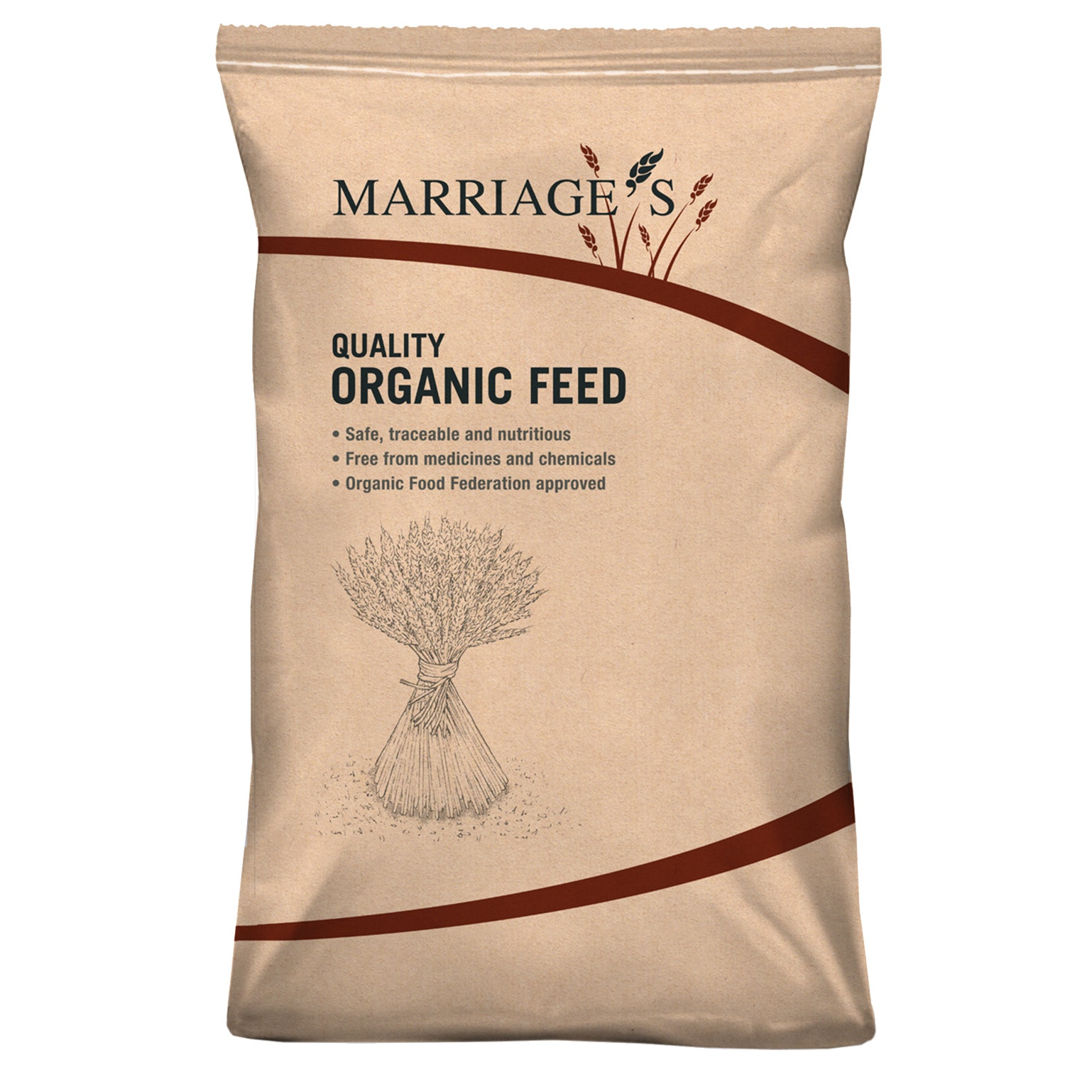 Marriages 100% Organic Mixed Corn 20kg