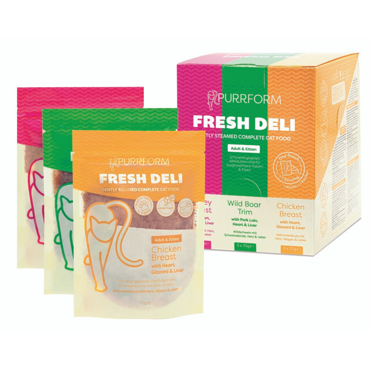 Purrform Fresh Deli Mixed Box 7x70g