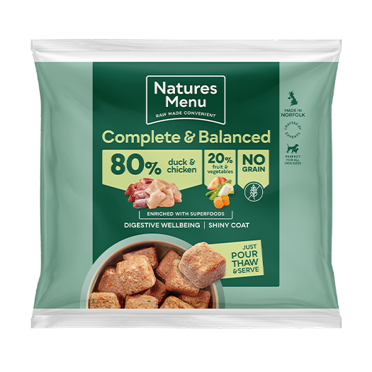 Natures Menu Dog - Complete & Balanced Nuggets 80/20 Duck & Chicken 1kg