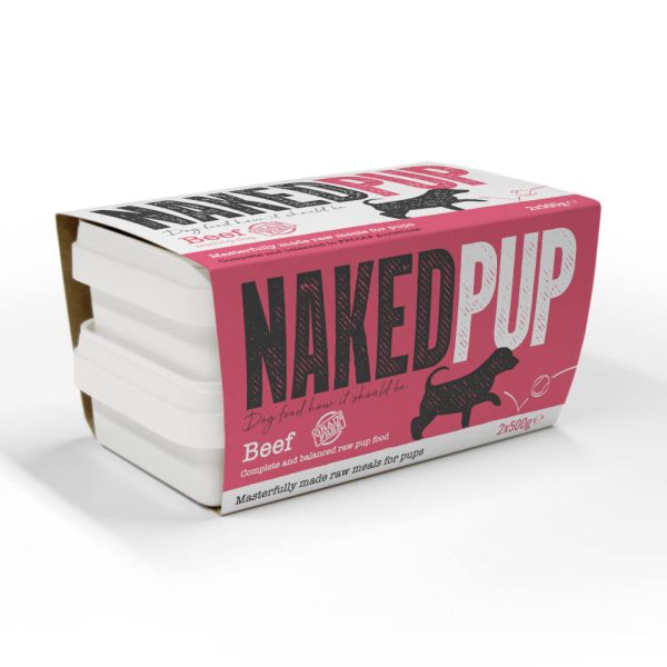 Naked Dog Puppy Beef 2x500g
