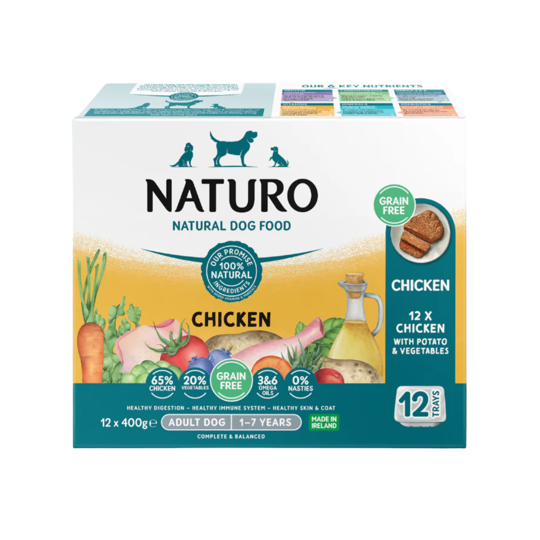 Naturo Dog - Adult Grain Free Chicken with Potato & Veg 12x400g