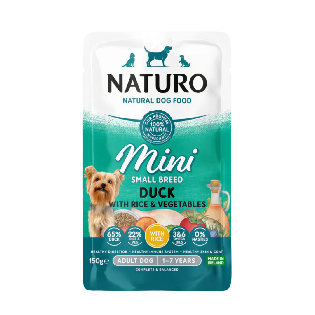 Naturo Dog - Adult Mini Pouch Duck, Rice & Veg 150g