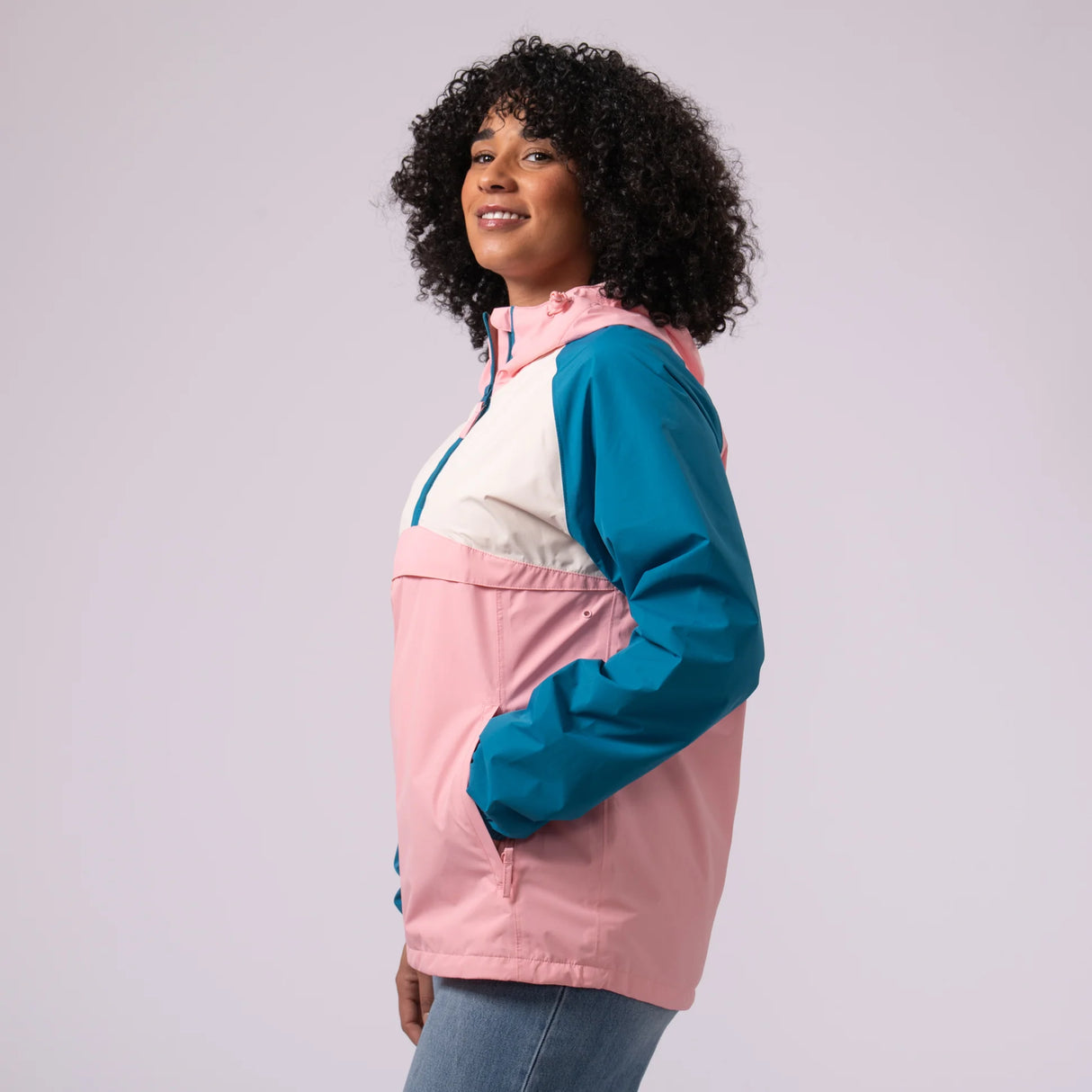 Mac In A Sac Nomad Kagoul Teal/Pink