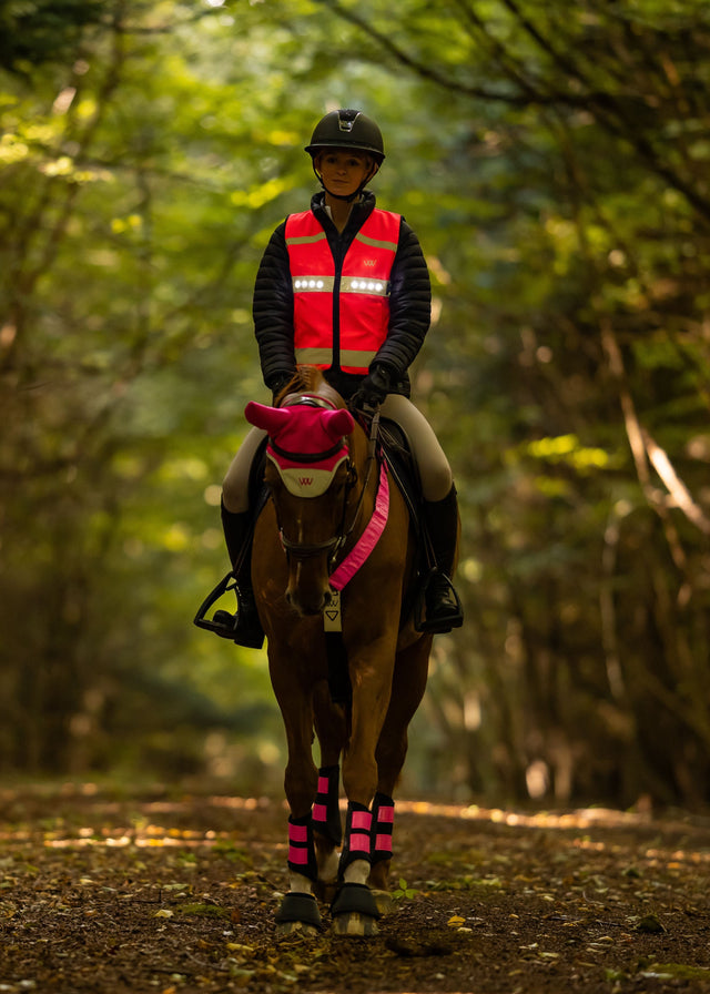 Woof Wear LED Hi Vis Riding Vest Pink