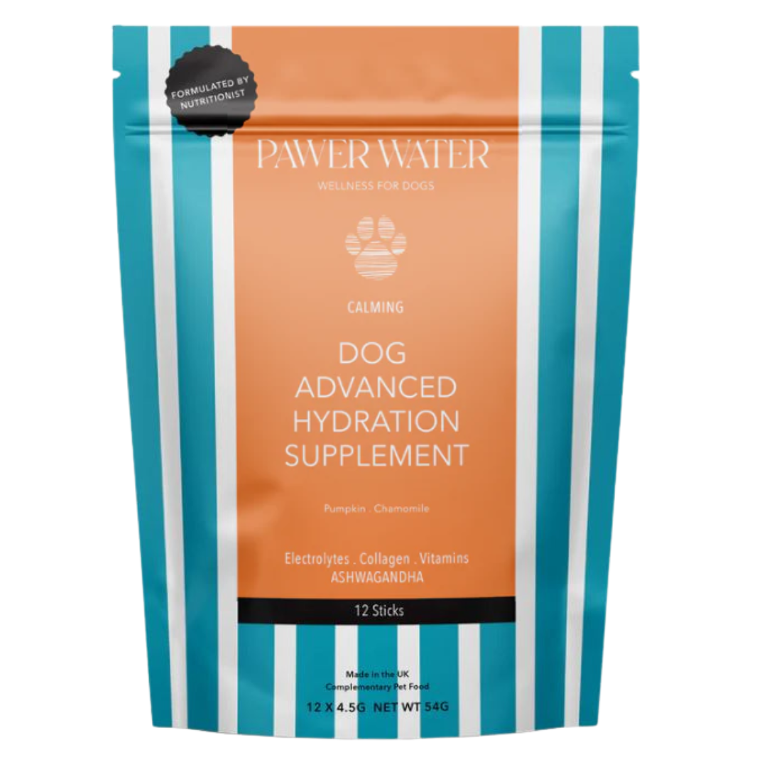 Pawer Water Calming Advanced Wellness Hydration Supplement for Dogs - 12 pack
