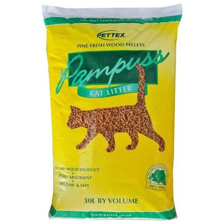 Pettex Pampuss Wood Pellet Cat Litter 30L