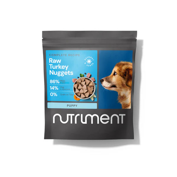 Nutriment Dog - Raw Puppy Turkey Nuggets 1kg