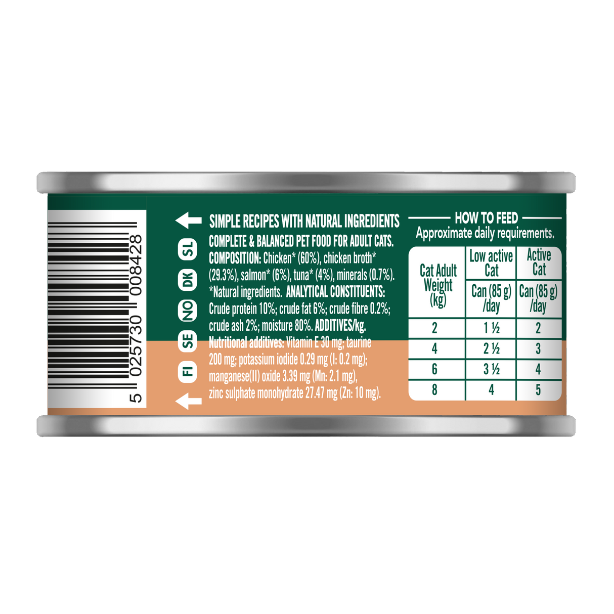 Natures Menu Cat - Can Adult Chicken, Salmon & Tuna 85g