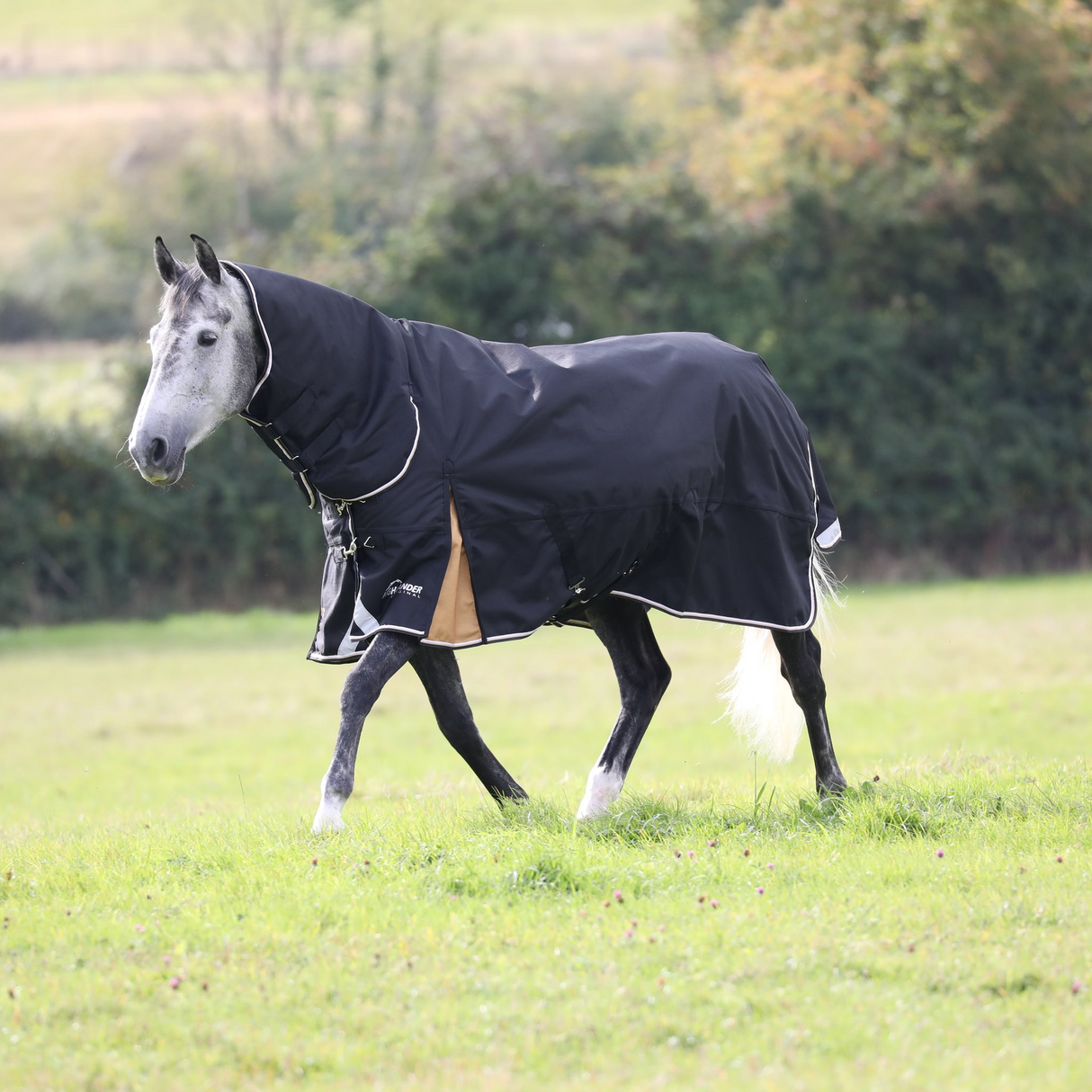 Shires Highlander Plus 200g Combo Turnout Rug Black
