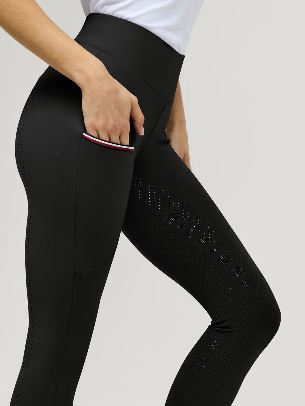 Tommy Hilfiger Equestrian Elmira All Year Full Grip Leggings Black