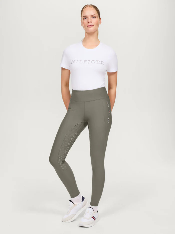 Tommy Hilfiger Equestrian Devon Riding Full Grip Leggings Ash