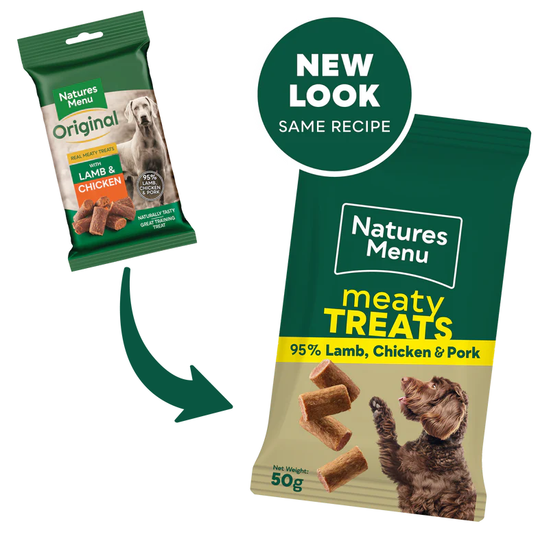 Natures Menu Dog - Meaty Treats Lamb, Chicken & Pork 50g