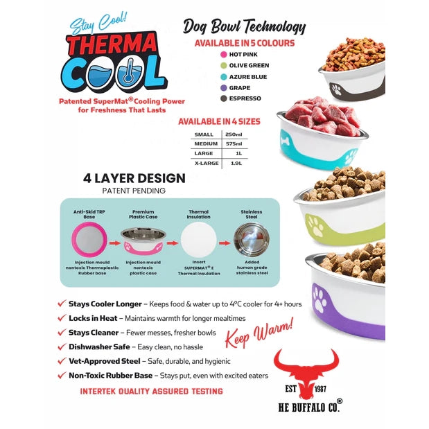 The Buffalo Co. Thermacool Dog Bowl