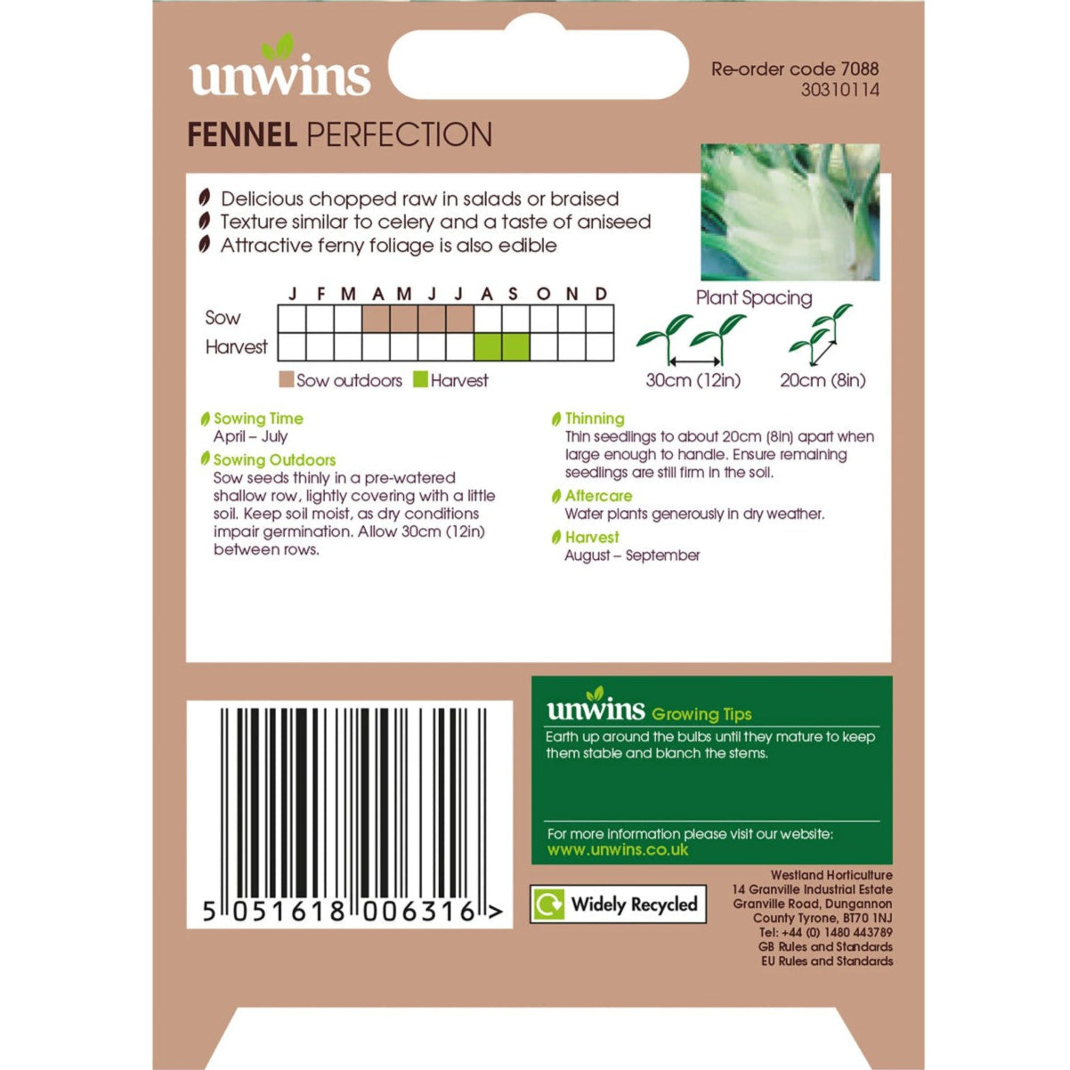 Unwins Fennel Perfection