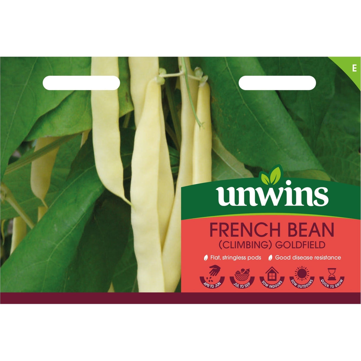 Unwins French Bean (Climbing) Goldfield