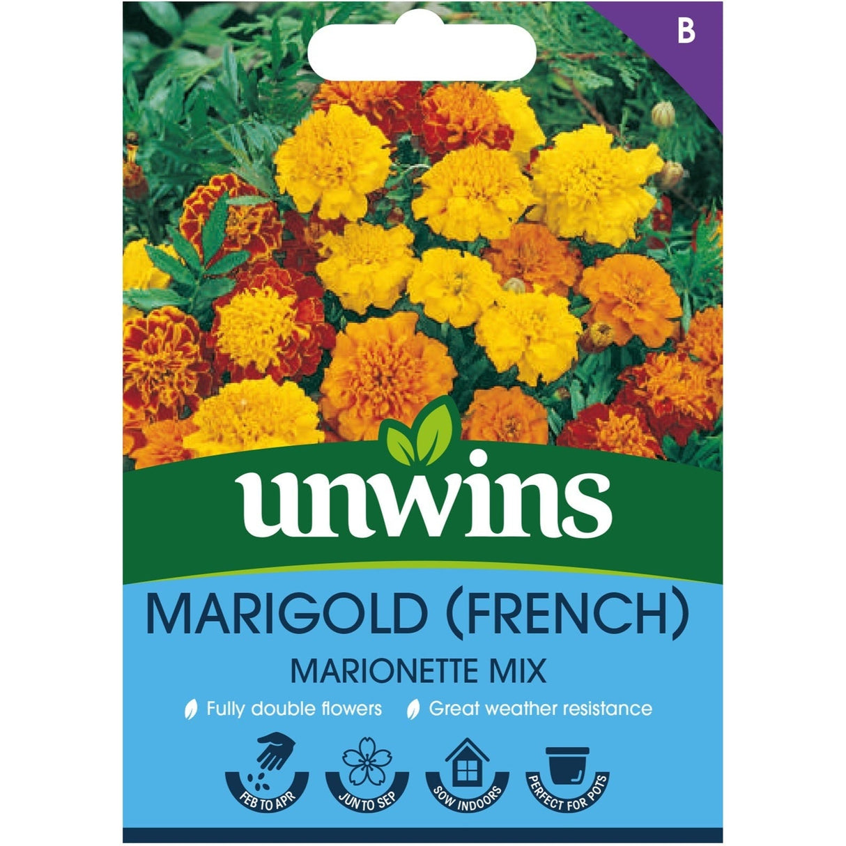 Unwins Marigold (French) Marionette Mix