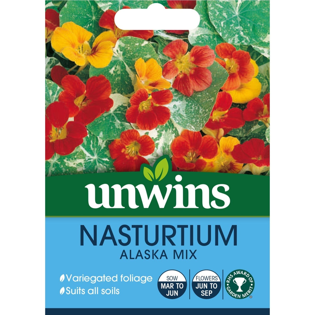 Unwins Nasturtium Alaska Mix