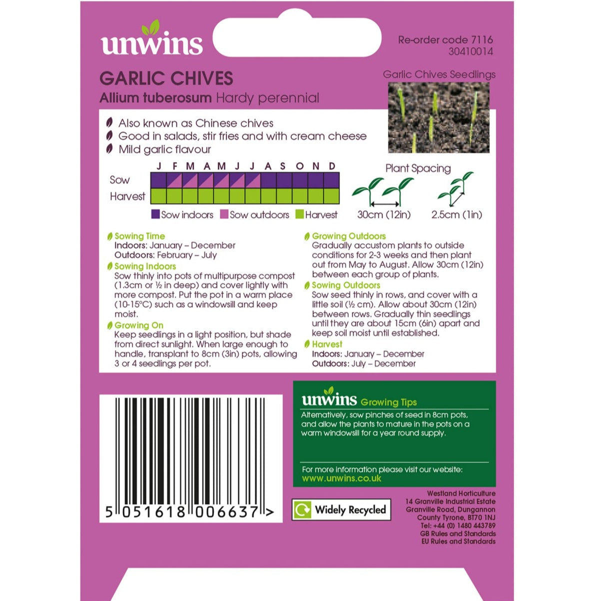 Unwins Herb Garlic Chives