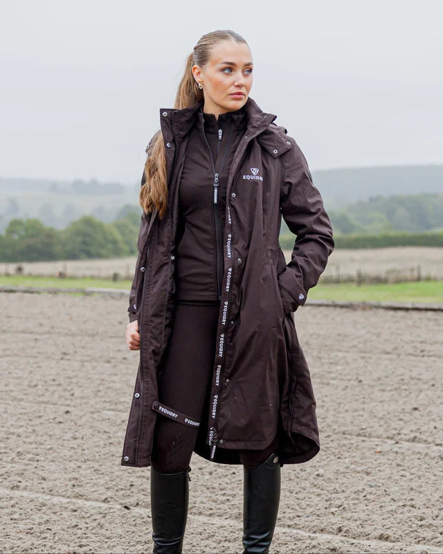 EQUIDRY Women's Bronte Waterproof Riding Coat Brown