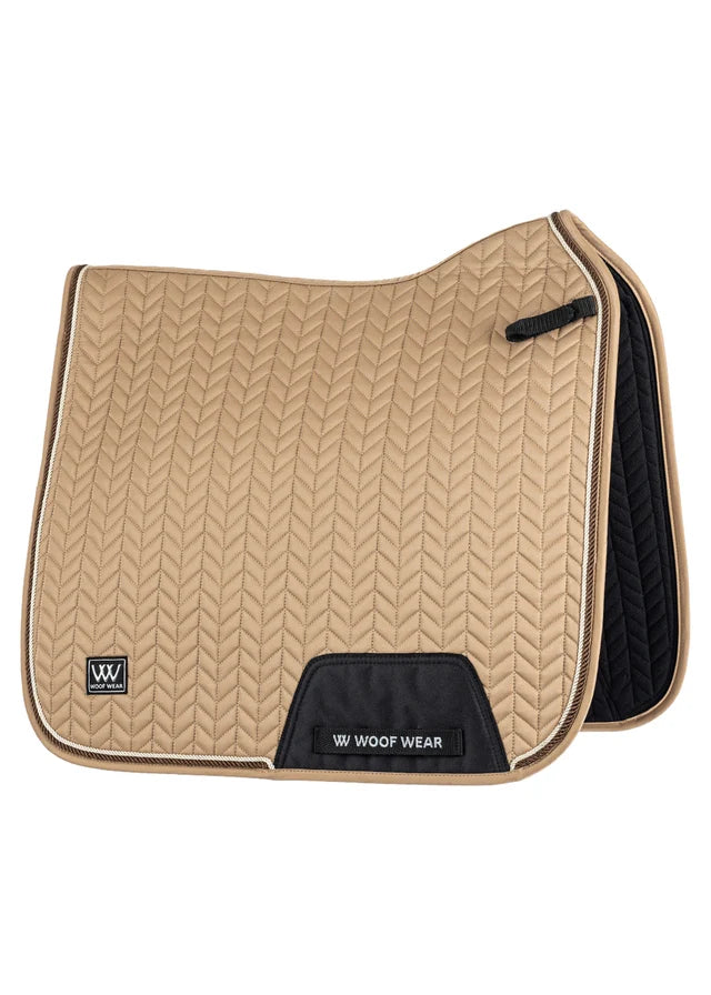 Woof Wear Herringbone Saddle Pad DR Caramel Full