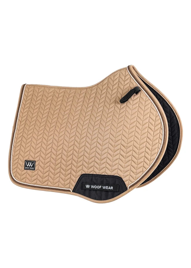 Woof Wear Herringbone Saddle Pad CC Caramel Full