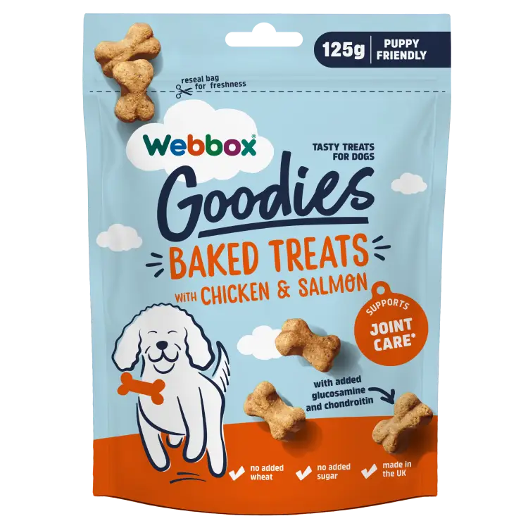 Webbox Goodies Chicken & Salmon Baked Treats 125g