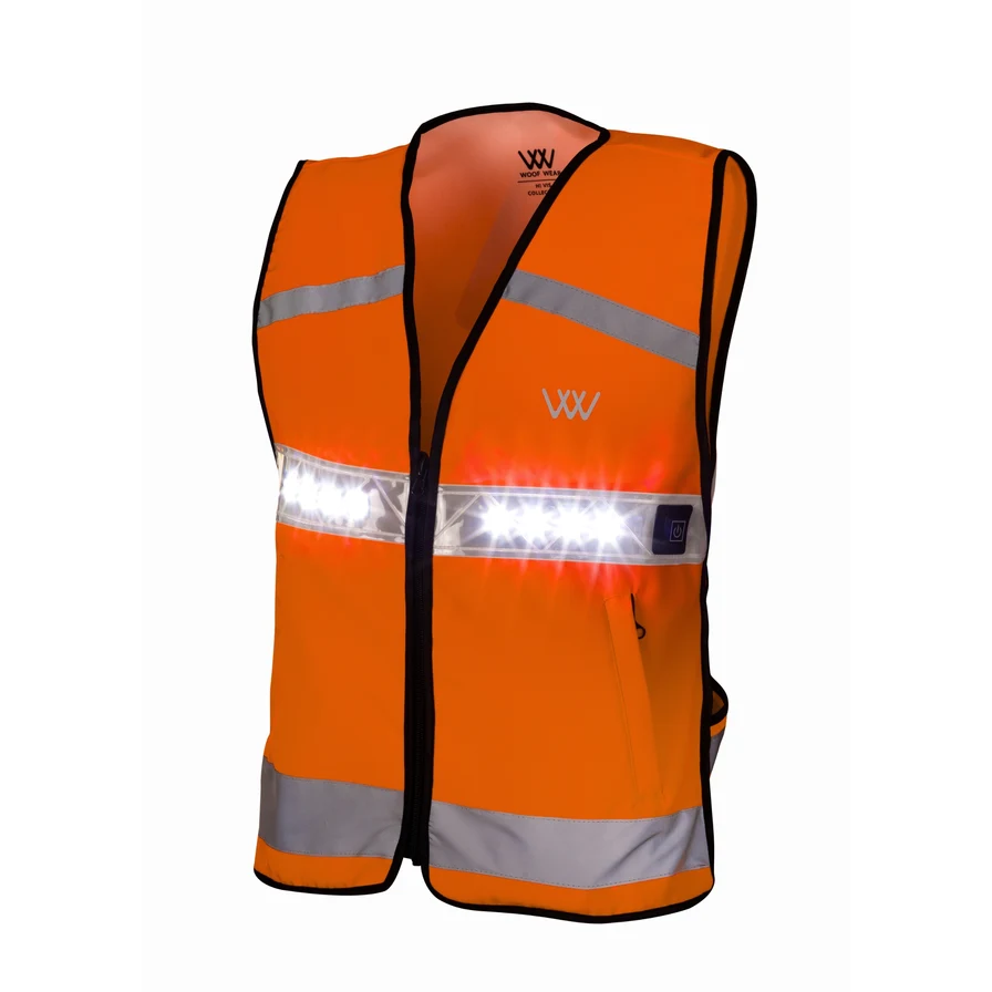 Woof Wear LED Hi Vis Riding Vest Orange