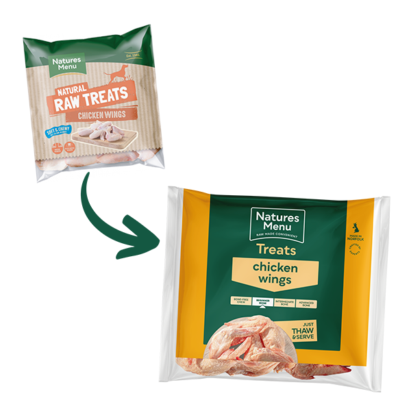 Natures Menu Dog - Natural Raw Treats Chicken Wings 1kg