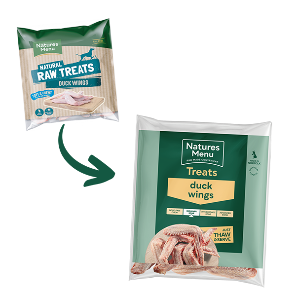 Natures Menu Dog - Natural Raw Treats Duck Wings 6 pack