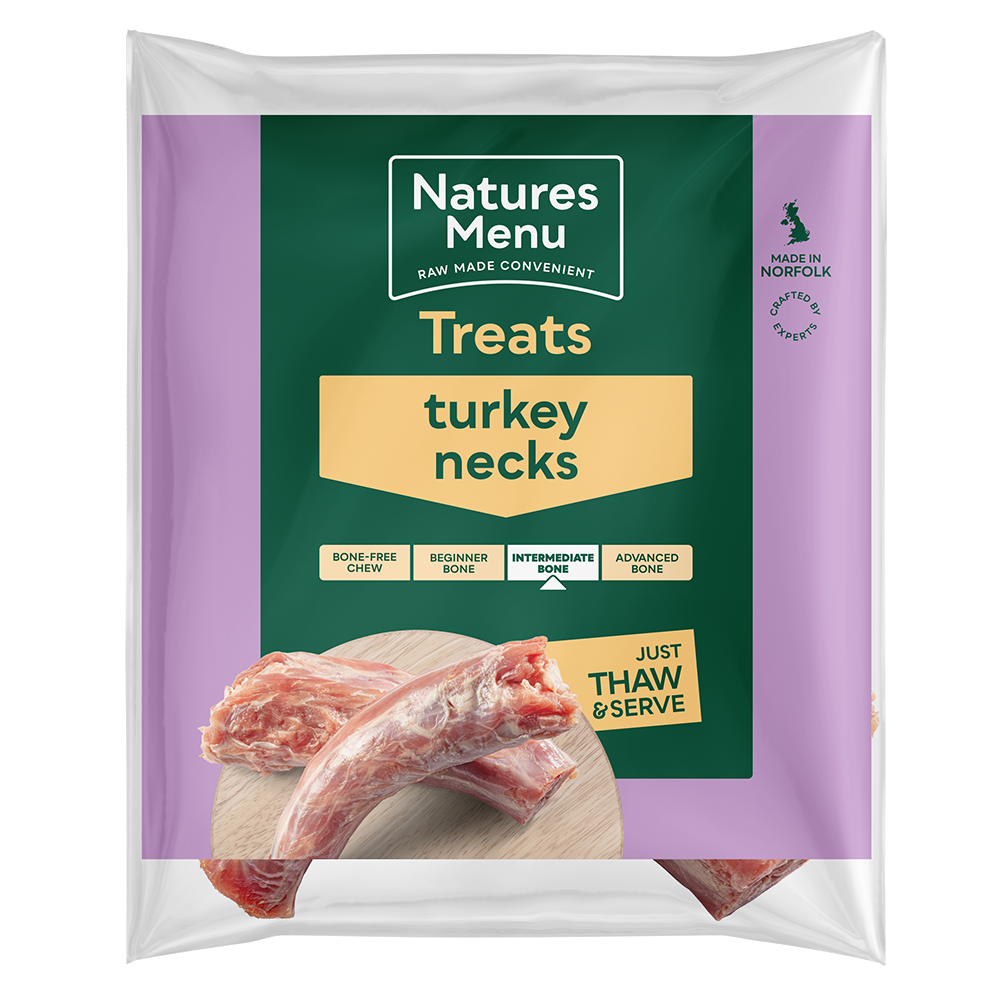 Natures Menu Dog - Natural Raw Treats Turkey Necks 2 pack
