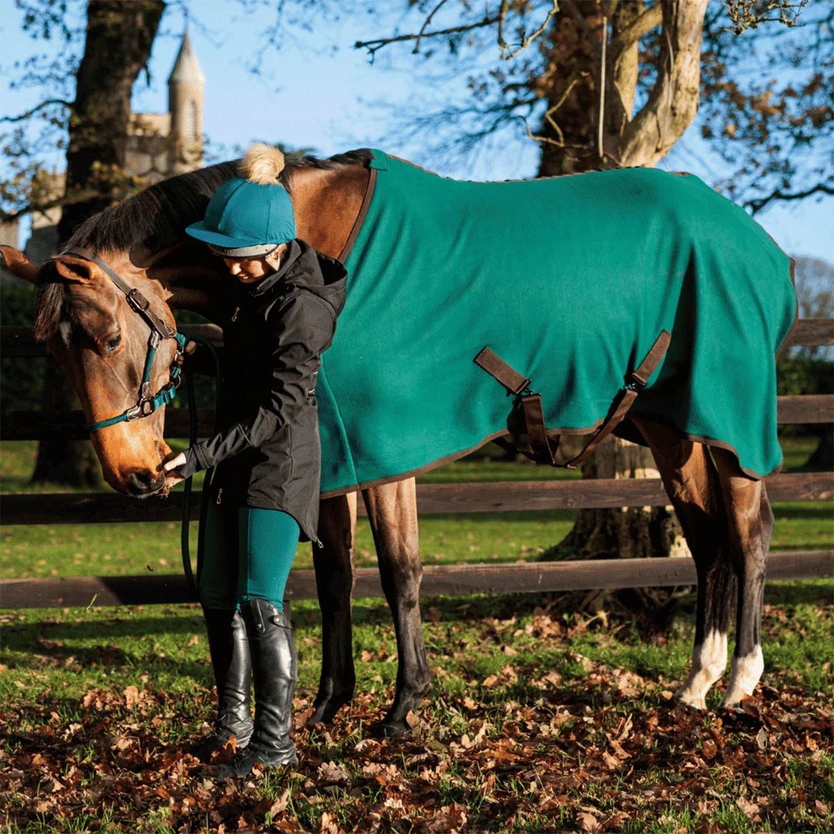 Cameo Equine Fleece Show Rug Evergreen