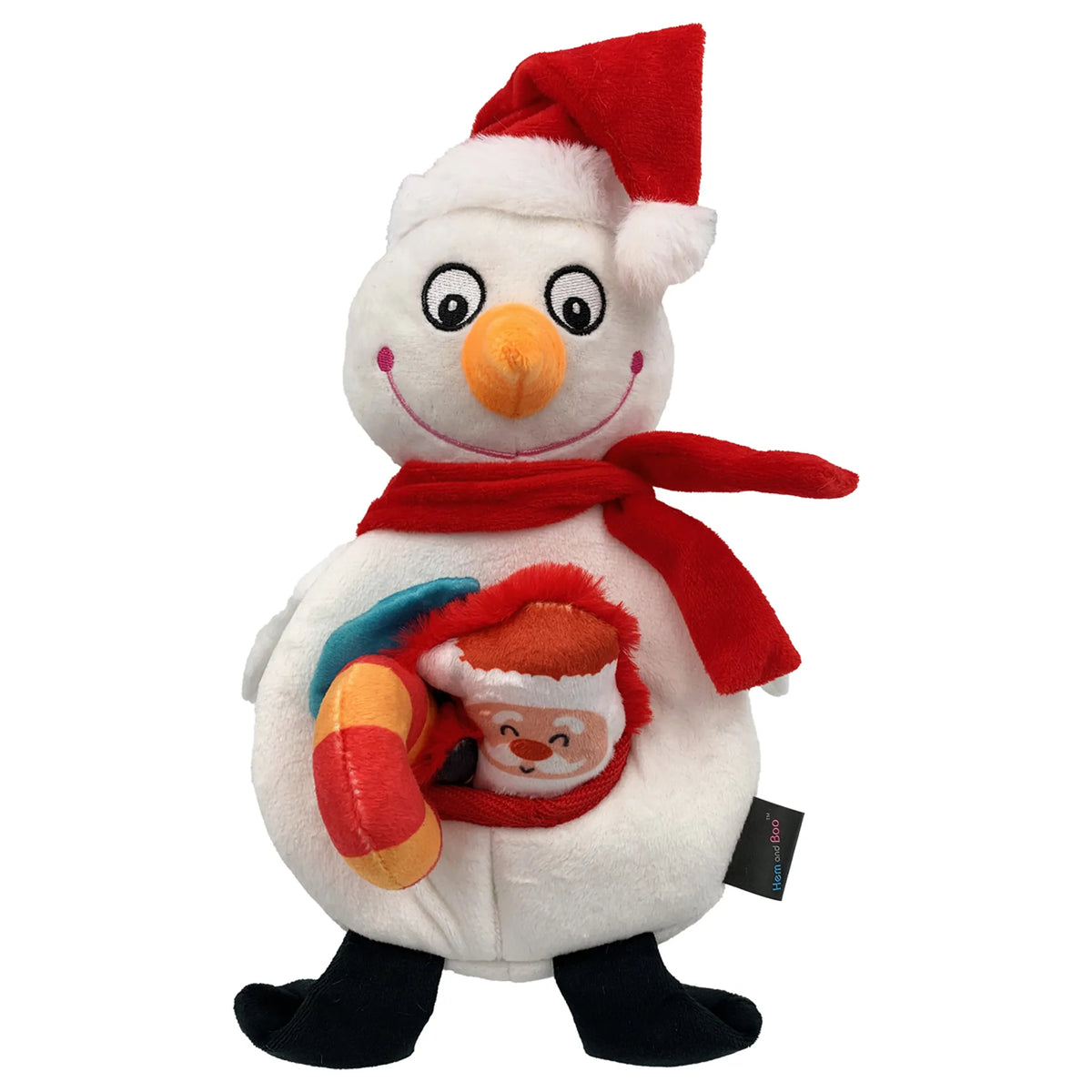 Hem and Boo Christmas Snowman Hide and Seek Dog Toy