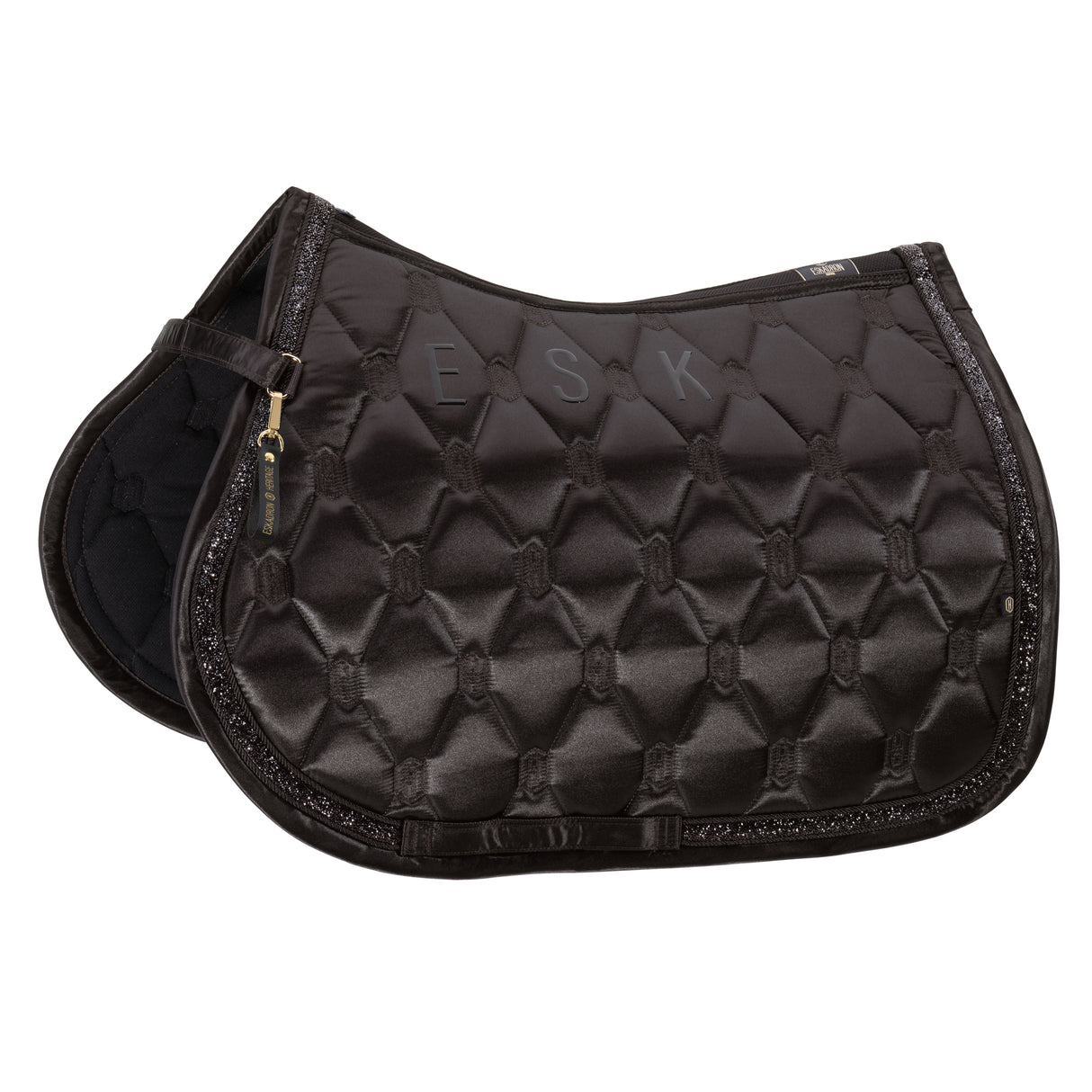 Eskadron Saddle Cloth Satin Jewel Heritage 25/26 VS Black Truffle Full