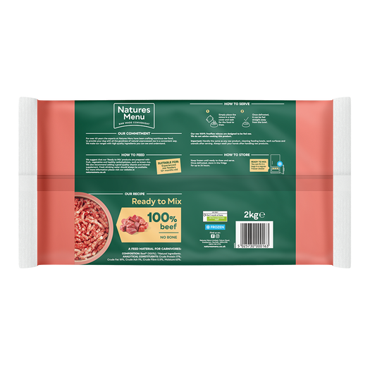 Natures Menu Dog - Frozen Freeflow Mince Beef 2kg