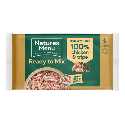 Natures Menu Dog - Frozen Freeflow Mince Chicken & Tripe 2kg