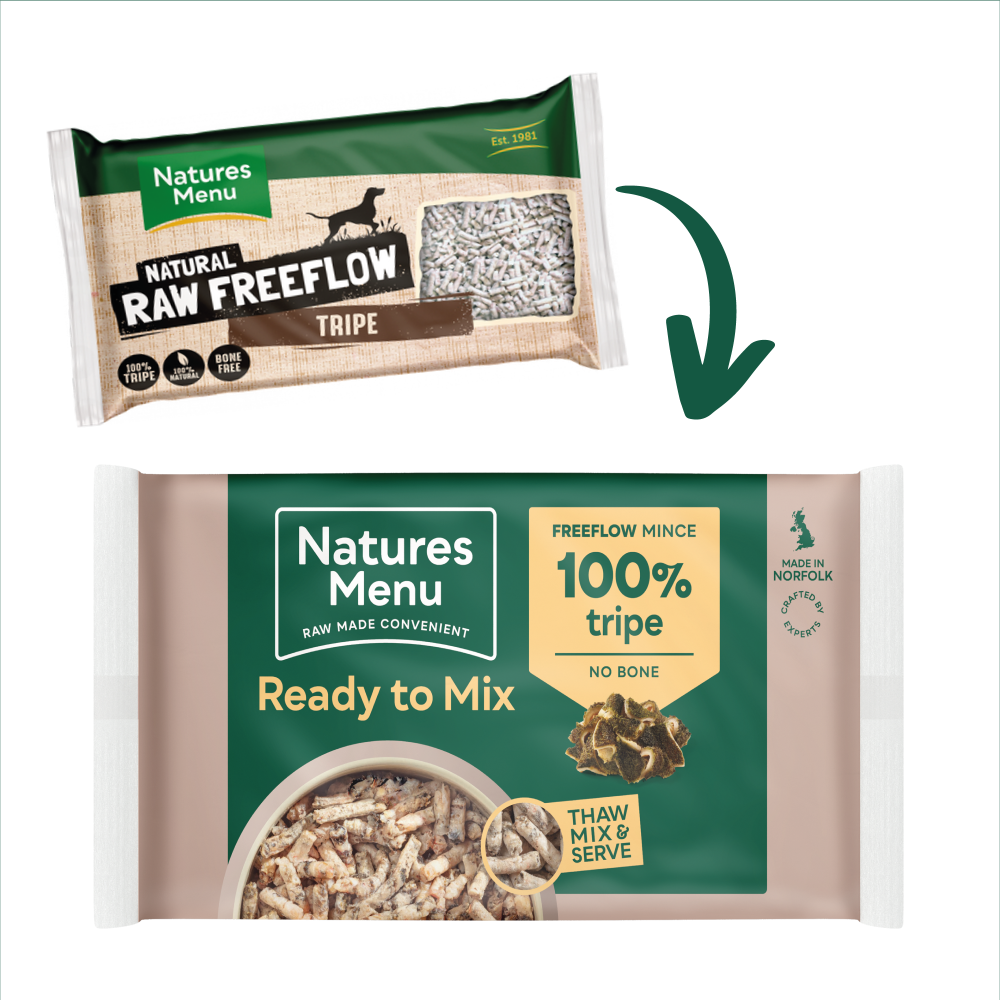Natures Menu Dog - Frozen Freeflow Mince Tripe 2kg