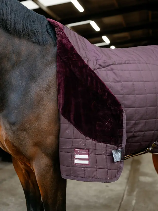 Le Mieux Kudos Luxe Lined Stable Rug Damson